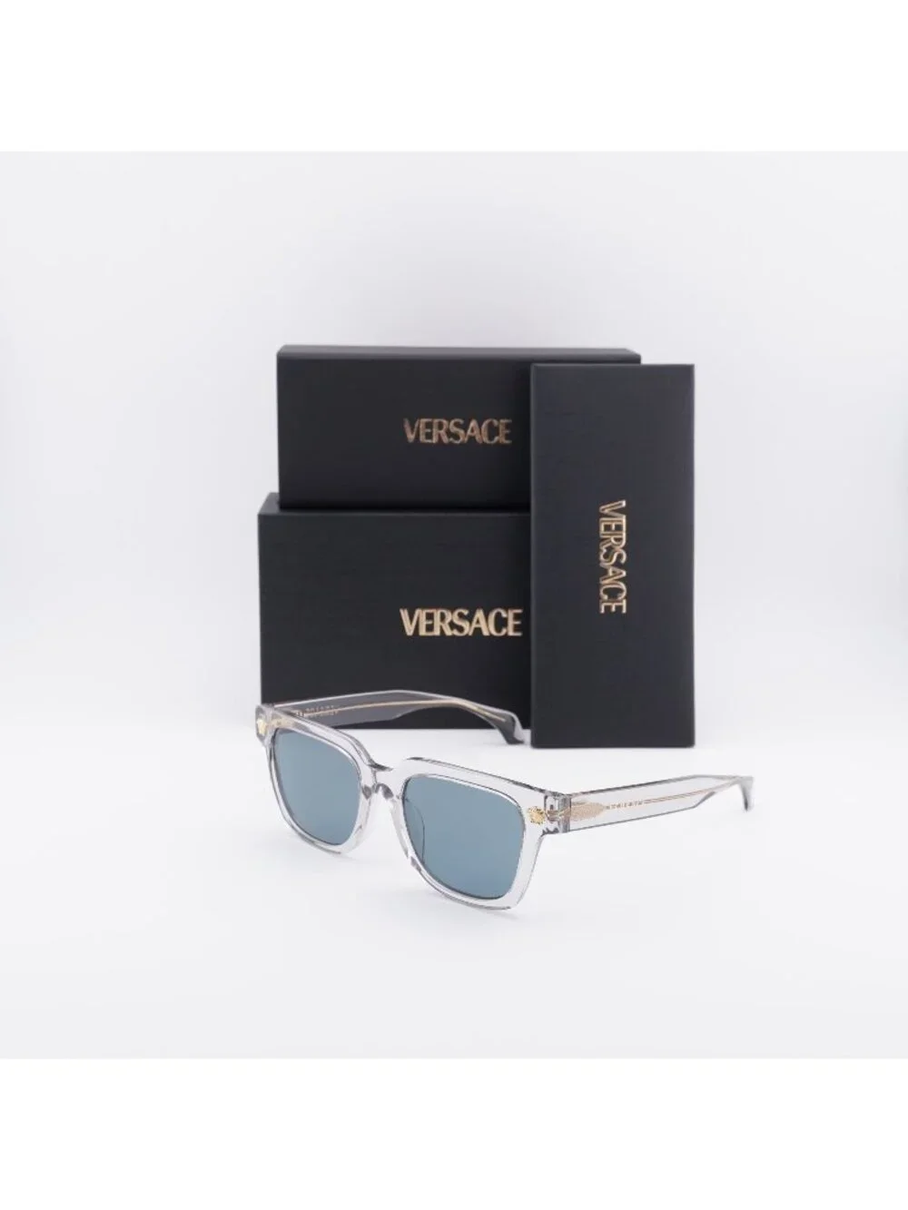 Versace VE4510U 530580 Unisex Square Sunglasses – Grey / Blue
